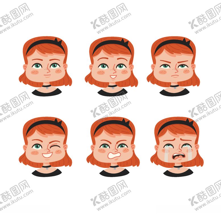 编号：15637310121815536182【酷图网】源文件下载-不同表情