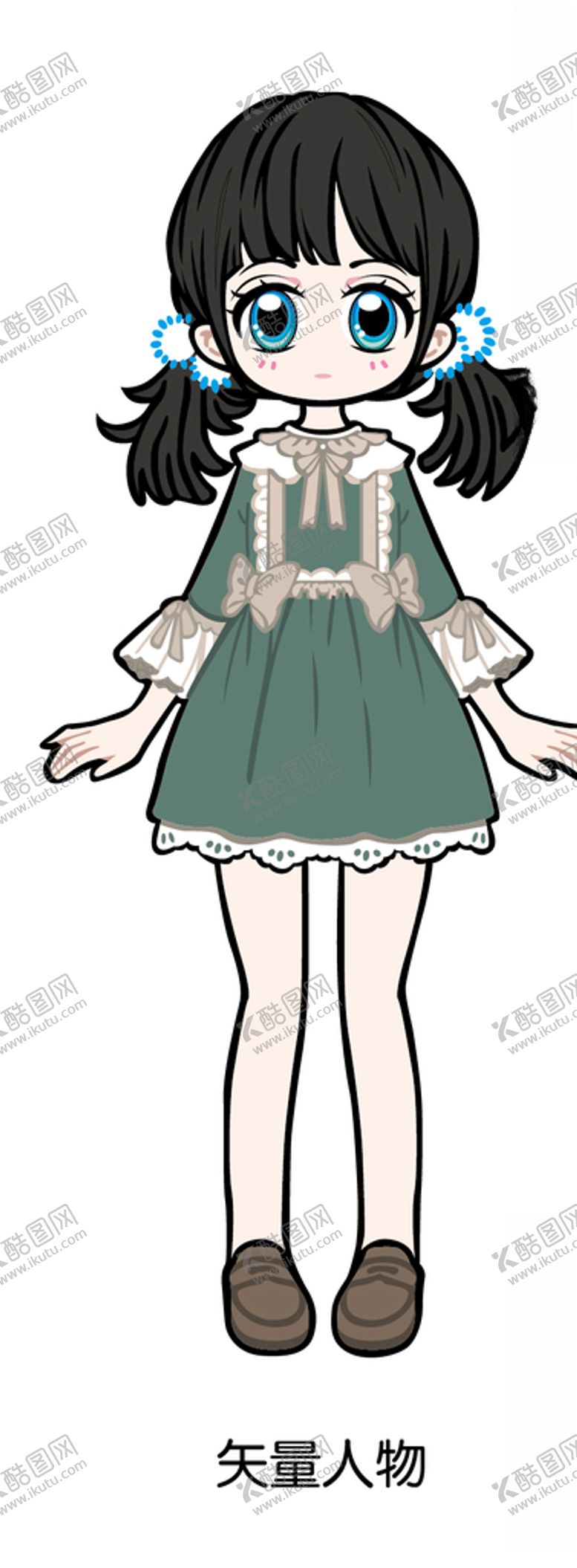 编号：12819510291820389589【酷图网】源文件下载-卡通女孩