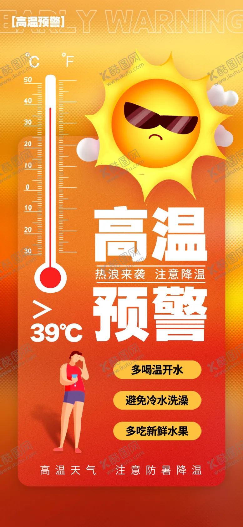 编号：85311602141958368315【酷图网】源文件下载-高温预警