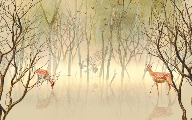 编号：62209609292122001244【酷图网】源文件下载-装饰画背景墙