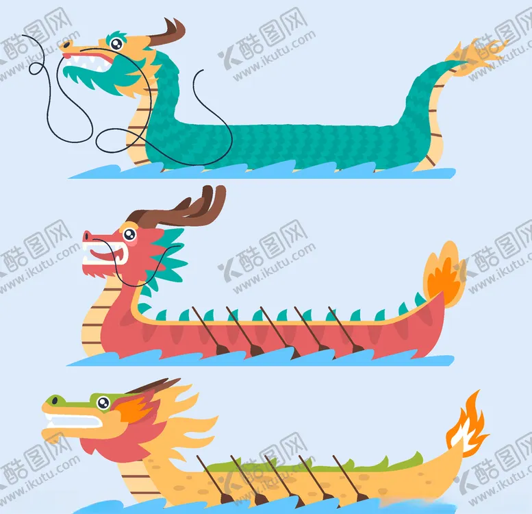 编号：95924806262235358352【酷图网】源文件下载-矢量端午龙舟