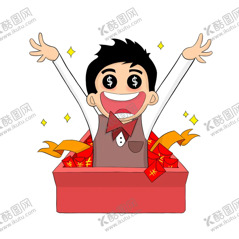 编号：37045909190052091549【酷图网】源文件下载-新年发红包抢红包手绘卡通