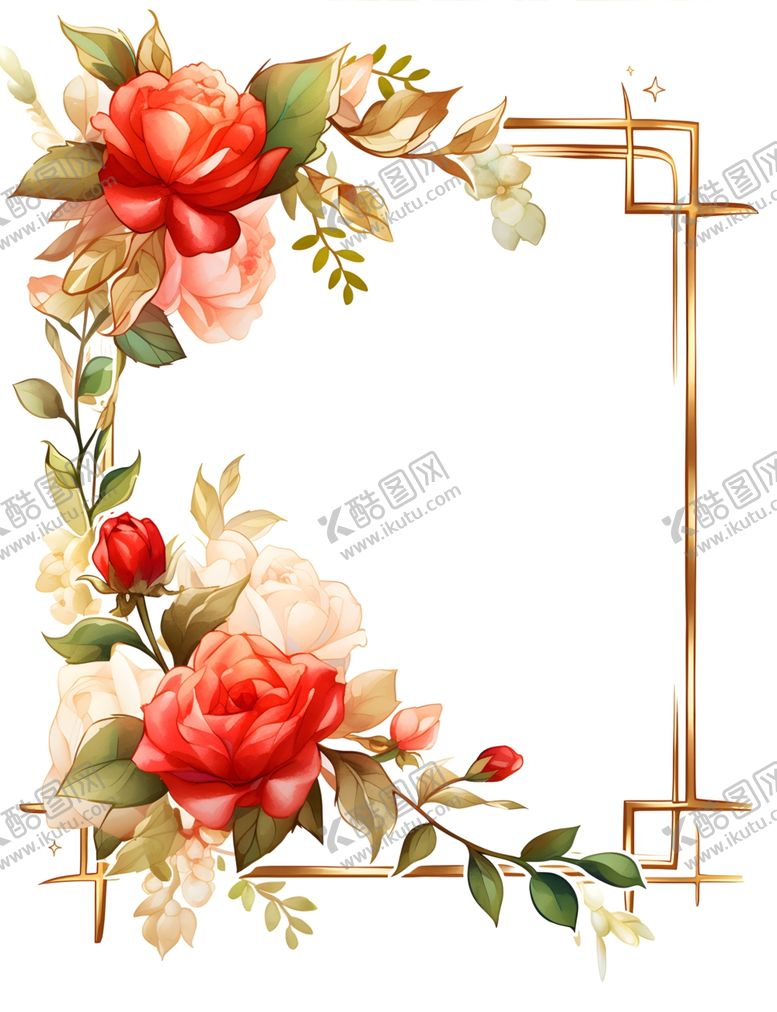 编号：79438201310356213797【酷图网】源文件下载-玫瑰花边