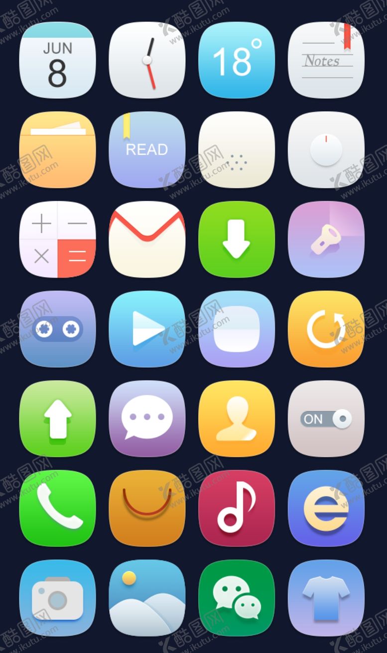 编号：60340509231452291199【酷图网】源文件下载-手机主题图标