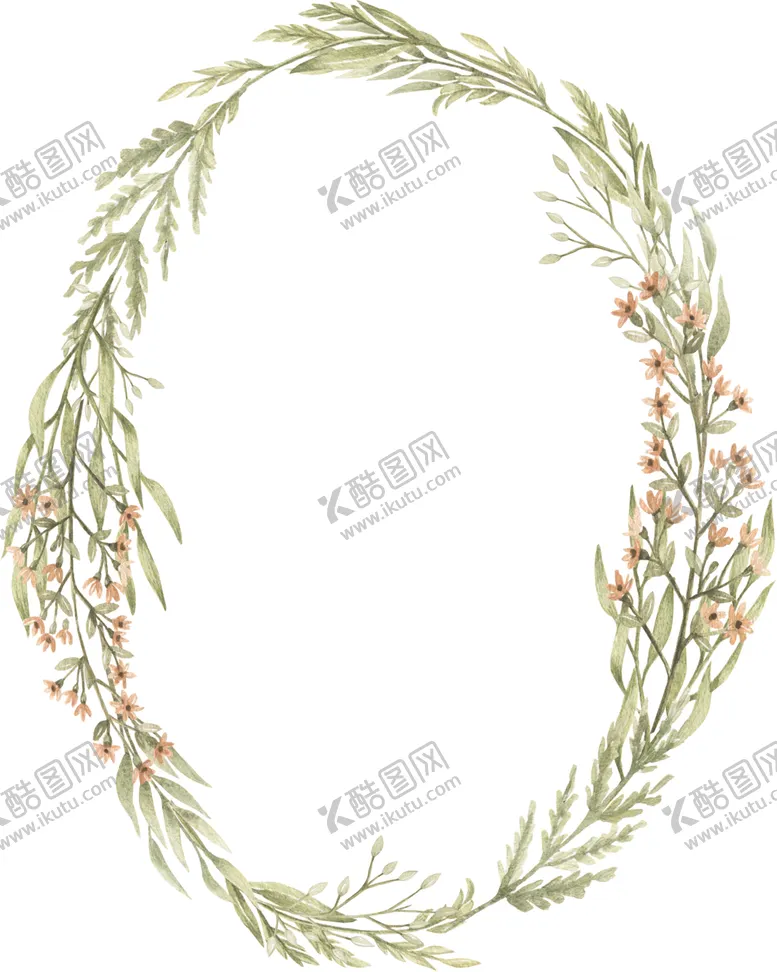编号：90159206302240003665【酷图网】源文件下载-手绘花环
