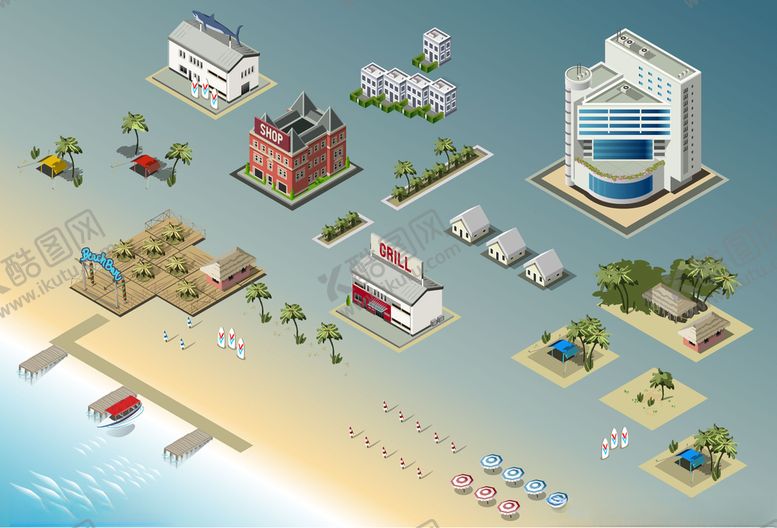 编号：70861709211809229213【酷图网】源文件下载-海滩风光