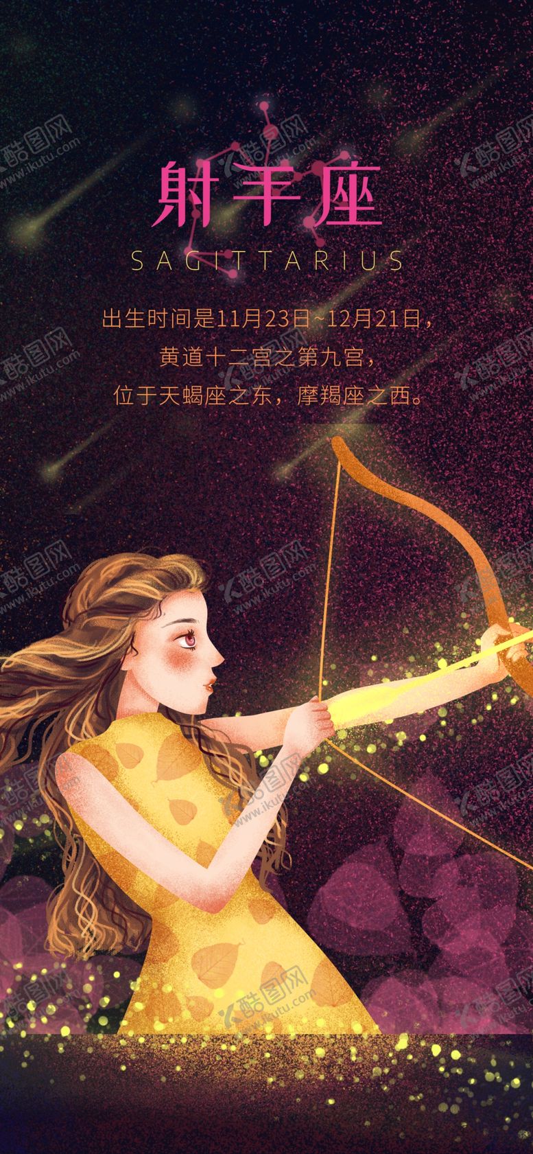 编号：63861710011029433156【酷图网】源文件下载-十二星座创意海报