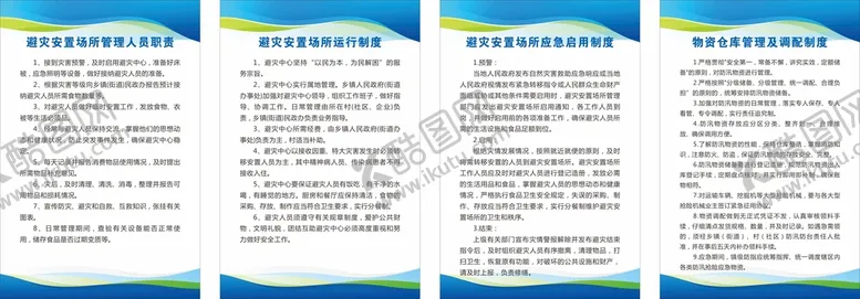 编号：43466210191800426729【酷图网】源文件下载-新版避灾管理制度