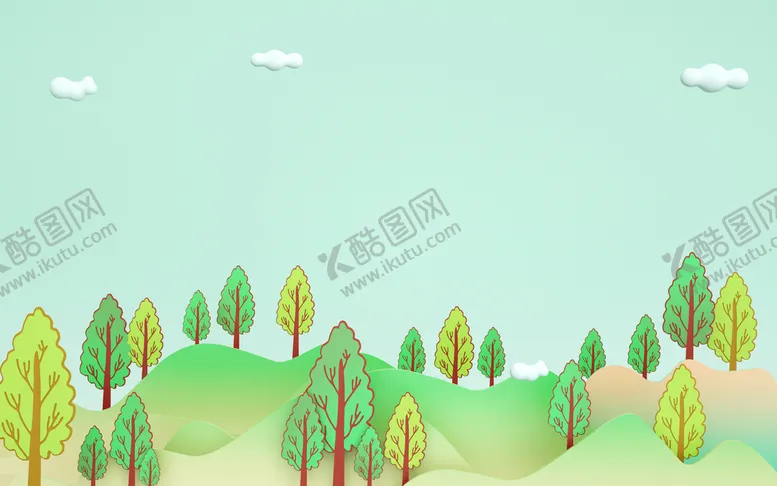 编号：51238001290934501082【酷图网】源文件下载-森林 3D背景