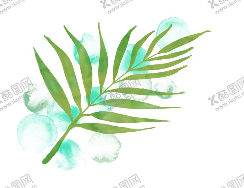 编号：22895110140237235618【酷图网】源文件下载-水彩叶子