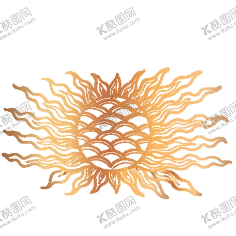 编号：35774409271745021430【酷图网】源文件下载-创意金色花纹图案设计