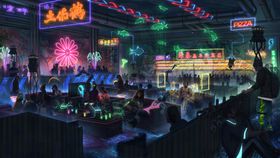 彩色动漫人物插画背景
