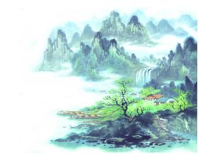 水墨山水素材