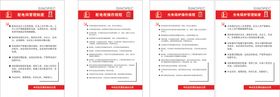 红色制度牌