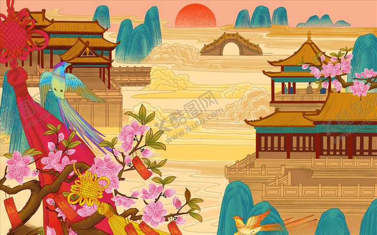 编号：78090503310853014220【酷图网】源文件下载-中国风国画