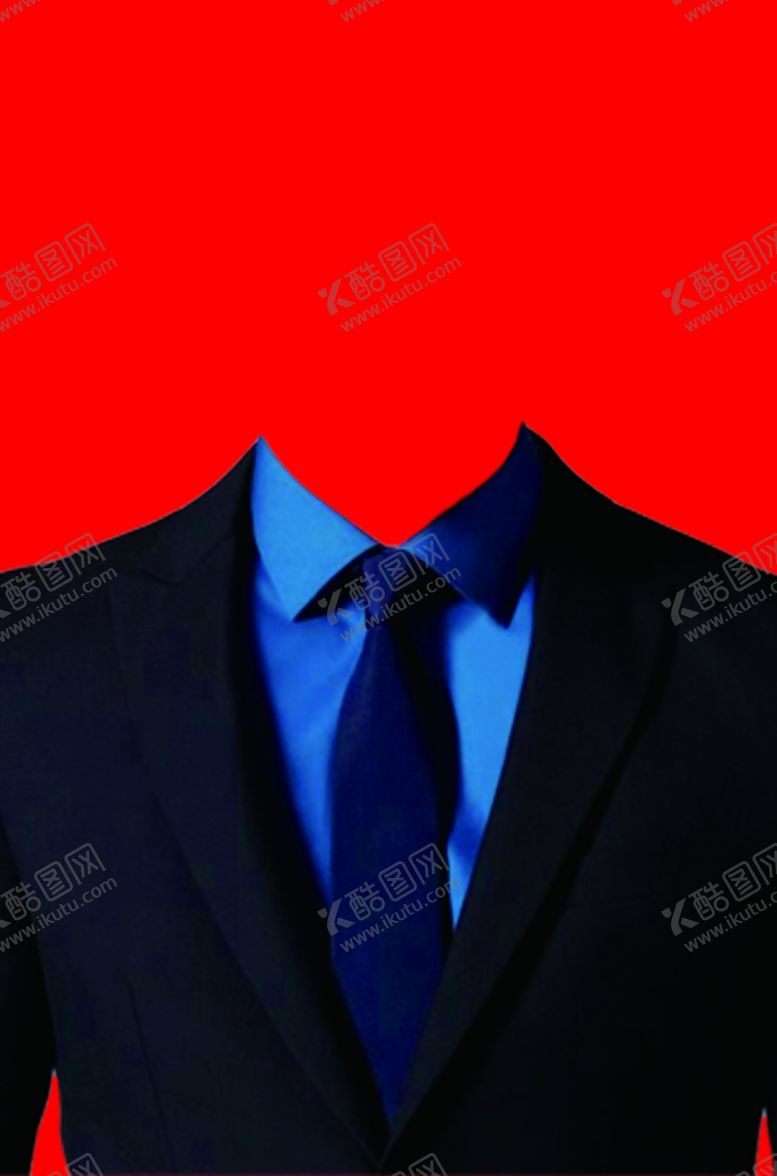 编号：95342704190442446598【酷图网】源文件下载-男士西装证件照