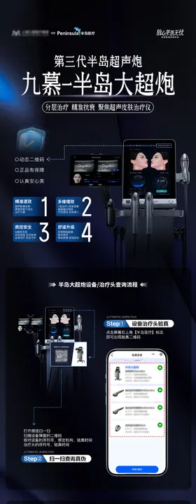 医美半岛大超炮正品验真长图海报