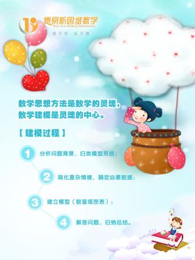儿童教育卡通展板海报