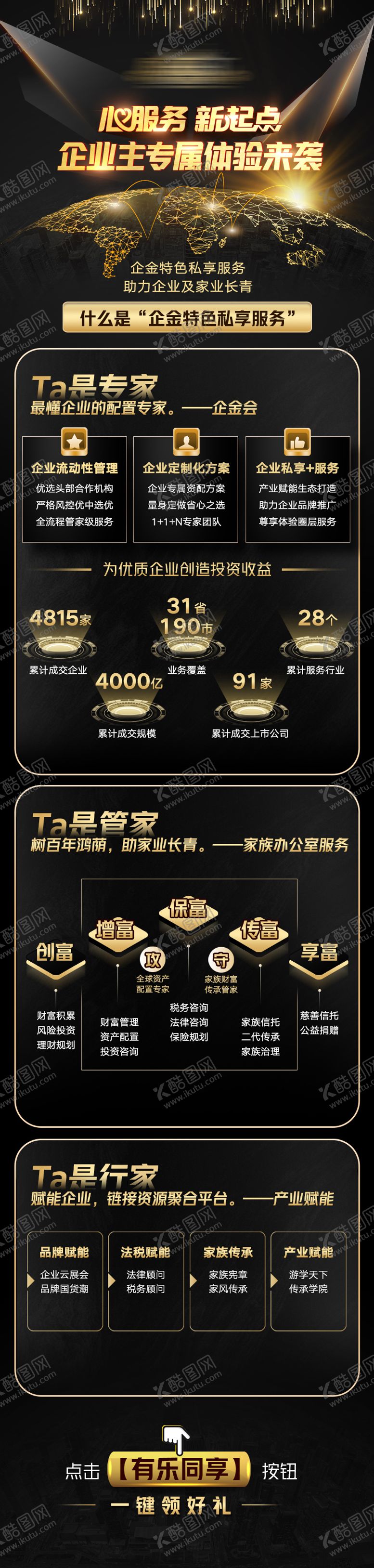 编号：67554204111808008789【酷图网】源文件下载-企业主黑金长图海报