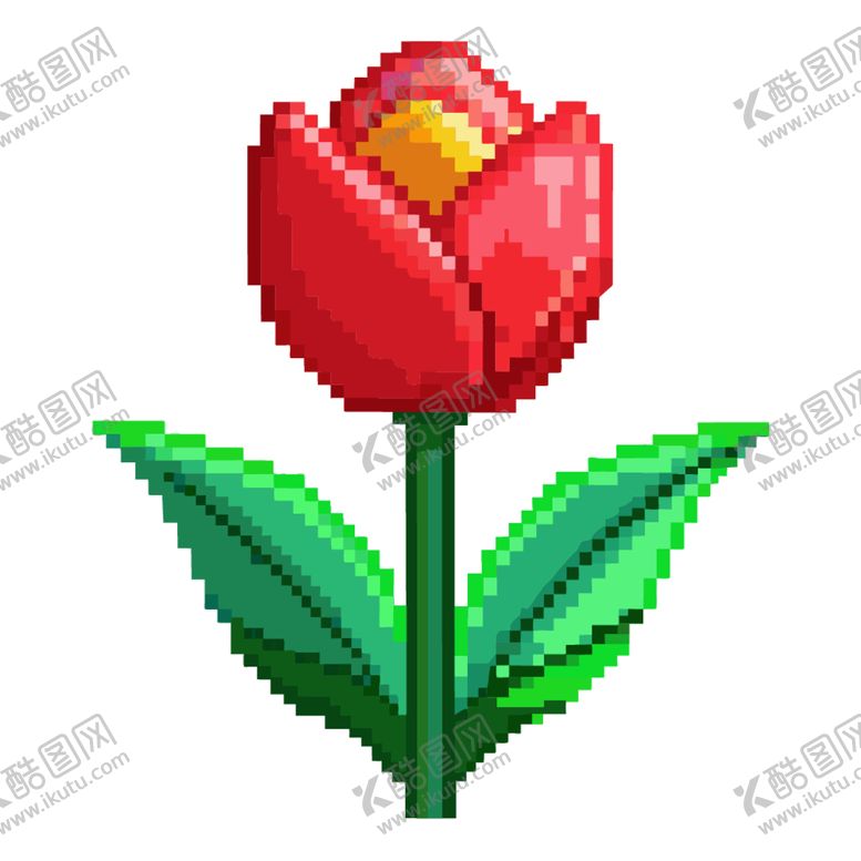 编号：76262702251558158184【酷图网】源文件下载-像素风格郁金香