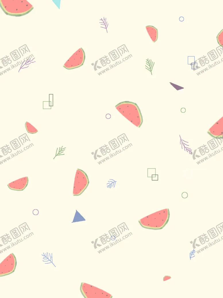 编号：62184601251659015678【酷图网】源文件下载-卡通西瓜背景