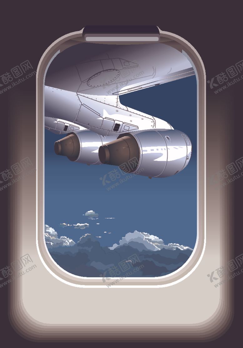 编号：32035707070238338310【酷图网】源文件下载-卡通造型民航客机飞机图片