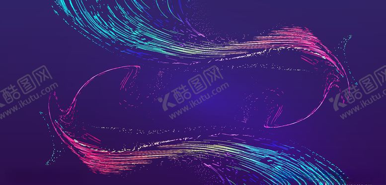 编号：66597310140847568730【酷图网】源文件下载-紫色科技流动线条