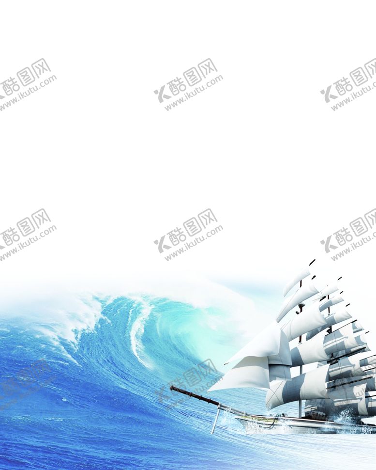 编号：22001109281313135064【酷图网】源文件下载-大海帆船底图