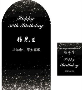 编号：85120409250250073521【酷图网】源文件下载-生日宴30岁