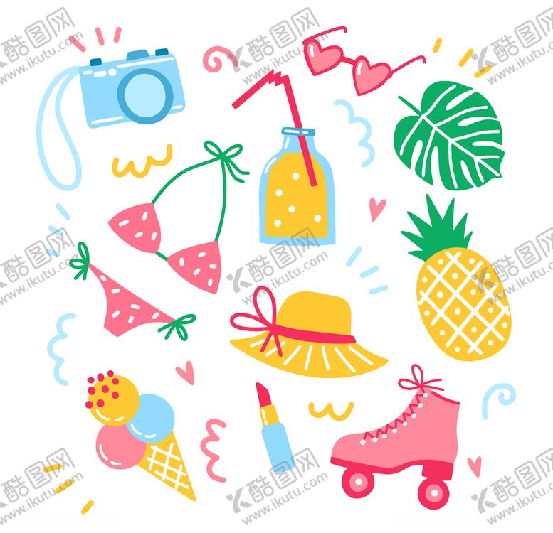 编号：57295009231120159967【酷图网】源文件下载-夏日元素