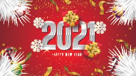 庆祝元旦迎接2021