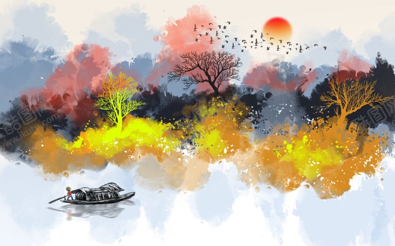 编号：75300310031507192046【酷图网】源文件下载-风景背景墙