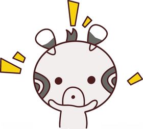 小清新动物可爱斑马咪