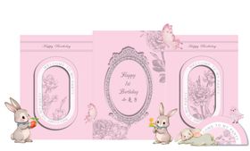 粉色梦幻小香风兔子周岁宴