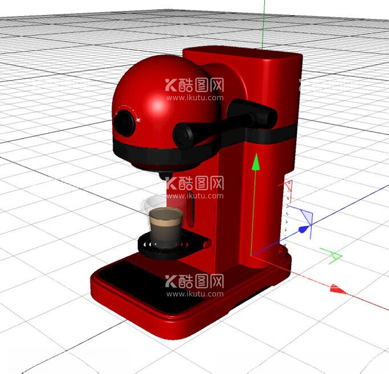 编号：41767502240812337554【酷图网】源文件下载-C4D模型咖啡机