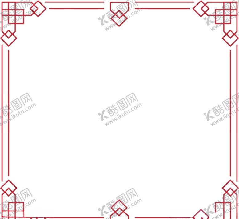 编号：38803707121201169114【酷图网】源文件下载-中国风红色边框装饰