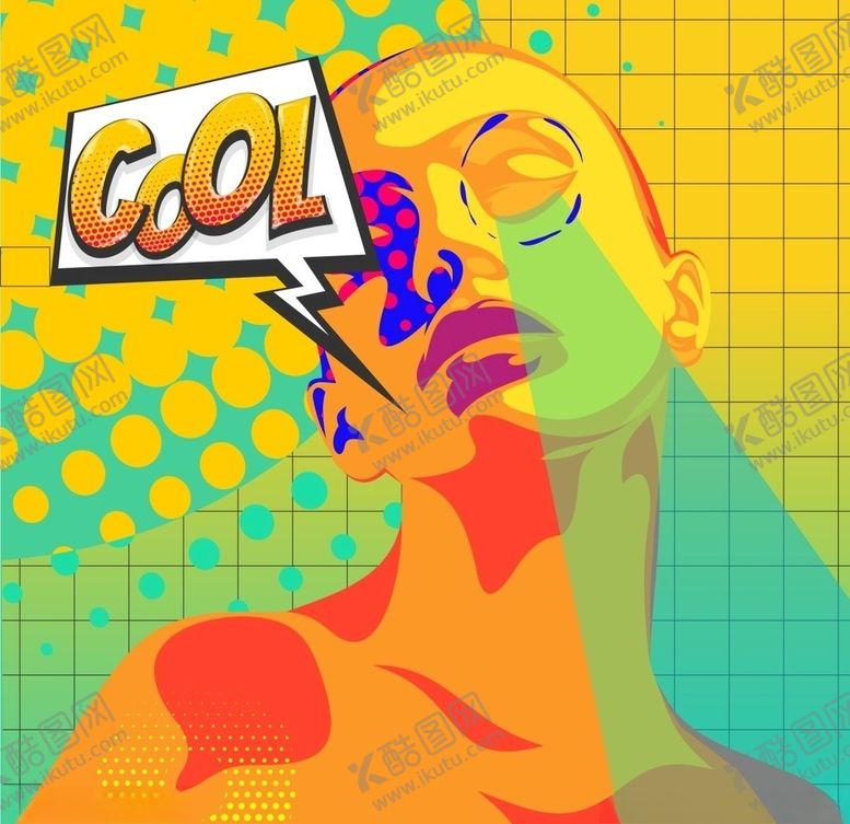 编号：69783309090013338356【酷图网】源文件下载-波普插画