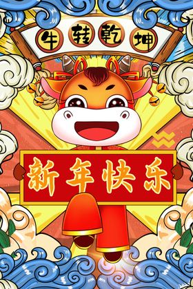 卡通牛