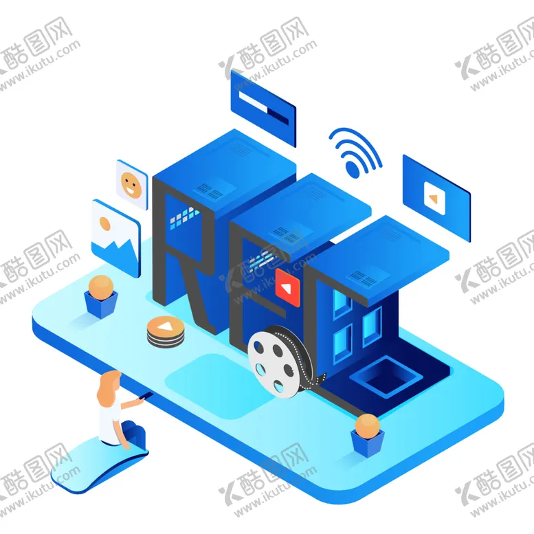 编号：58513512081915331504【酷图网】源文件下载-商务智能网络科技卡通3D
