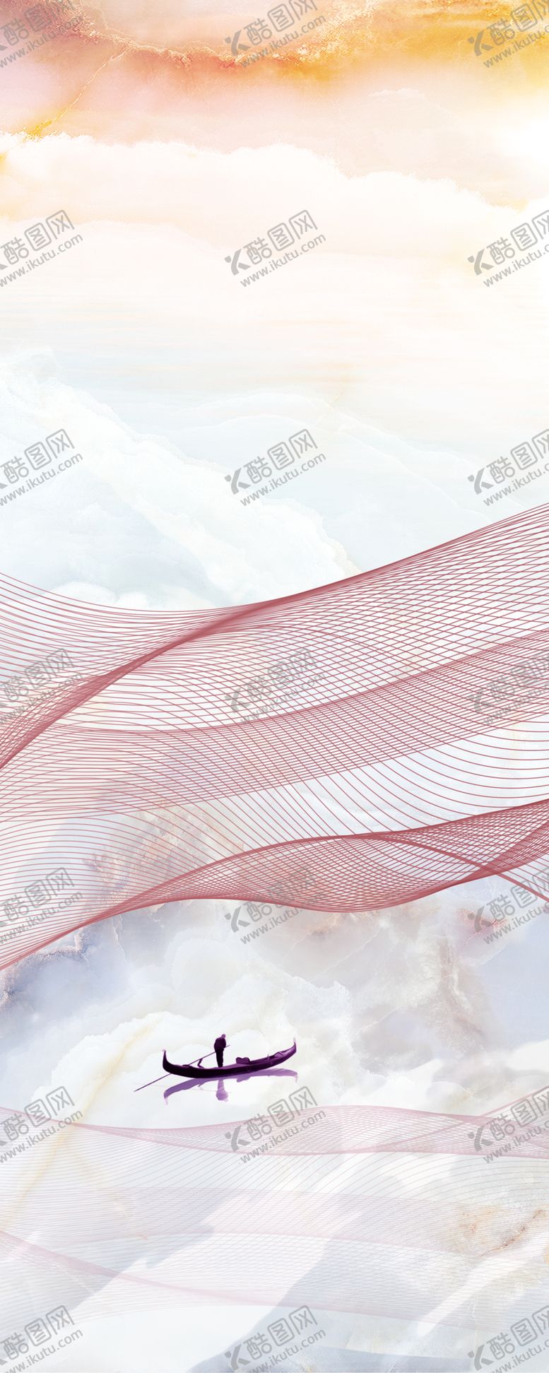 编号：86386809271655093599【酷图网】源文件下载-玄关抽象装饰画