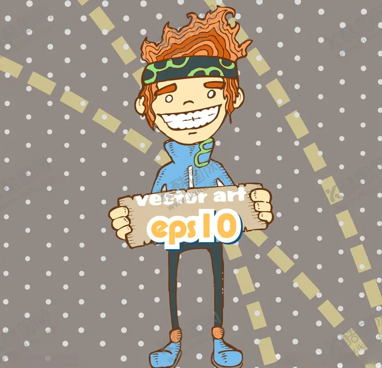 编号：60881710092307113320【酷图网】源文件下载-卡通小孩