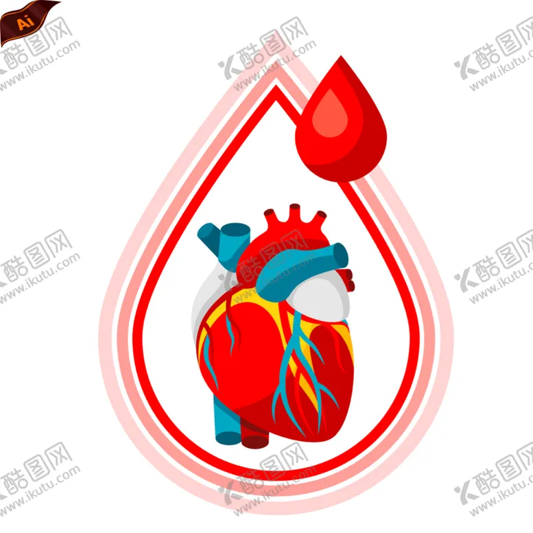 编号：29834609282324115392【酷图网】源文件下载-心脏插画