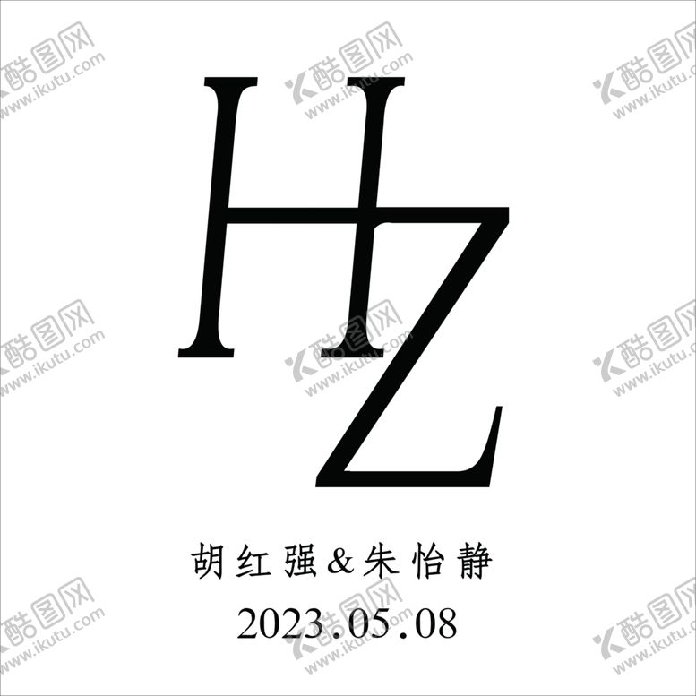 编号：72466612030437442140【酷图网】源文件下载-婚礼背景字母HZ