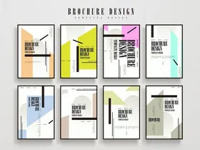 多样几何风宣传册设计模板