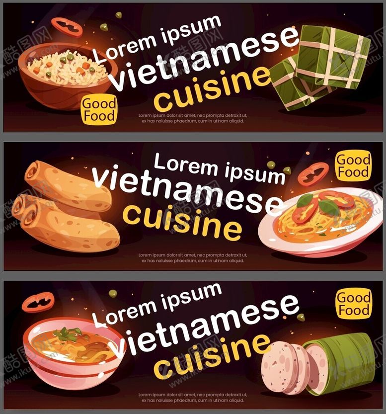 编号：74287306252020101392【酷图网】源文件下载-越南美食拼盘展示