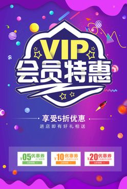 VIP会员特惠促销海报