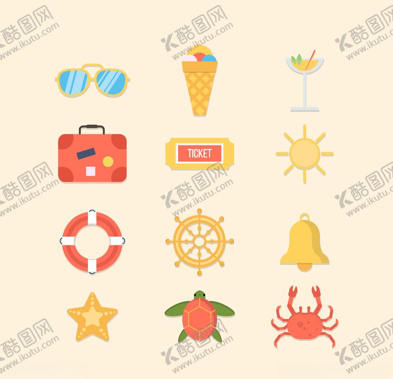 编号：81802710142348578152【酷图网】源文件下载-夏日元素