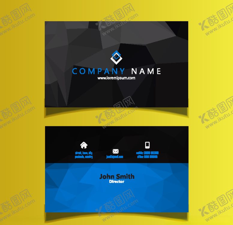 编号：79342507071353135153【酷图网】源文件下载-名片模板