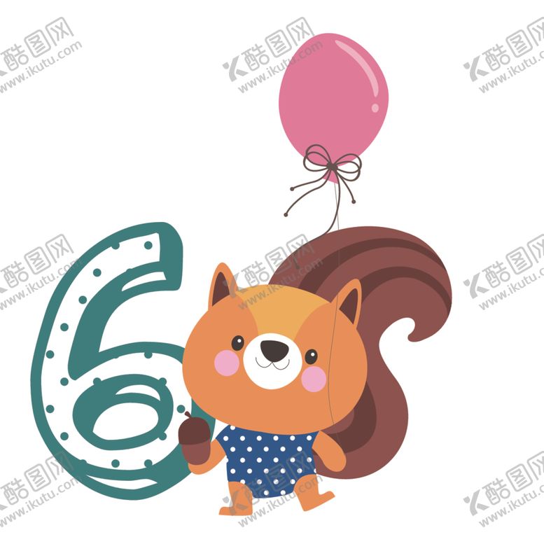 编号：49728701170836584379【酷图网】源文件下载-可爱数字6