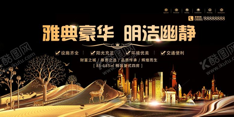 编号：65243210130405177134【酷图网】源文件下载-房地产展板